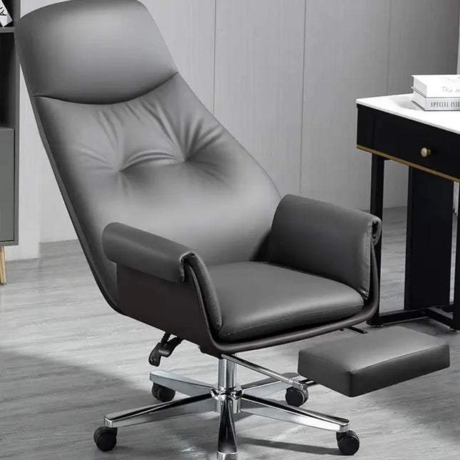 ChandelierDecor-Modern Leather Table – Swivel, Adjustable • Office
