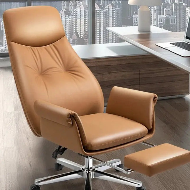 ChandelierDecor-Modern Leather Table – Swivel, Adjustable • Office