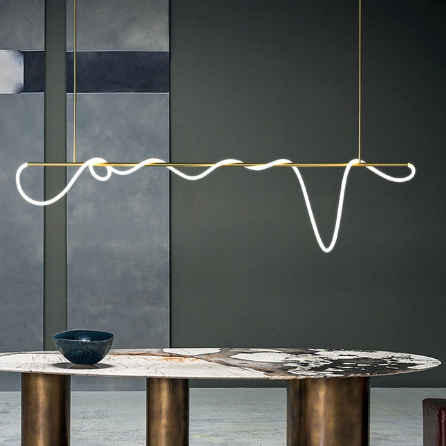 ChandelierDecor - Modern Long Hose LED Chandelier for Dining Room