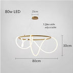 Gold Round - 80 cm / Warm White 3000K
