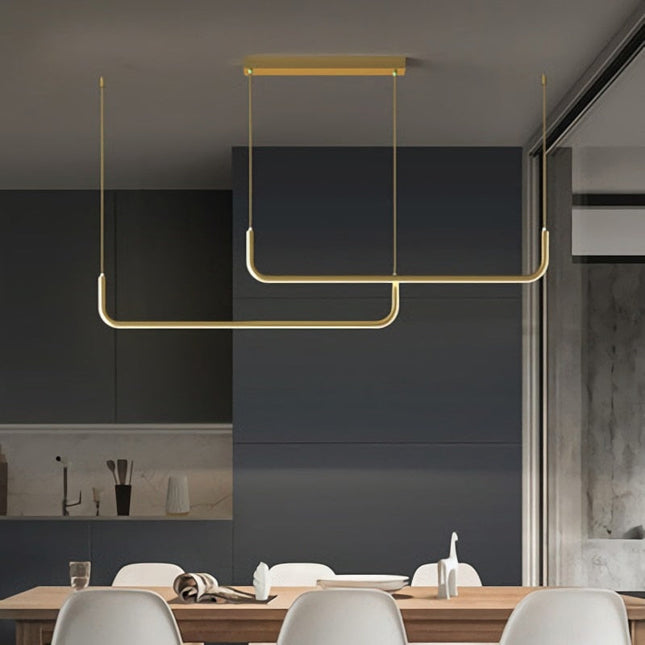ChandelierDecor - Modern Minimalist LED Pendant Lamp Black Gold