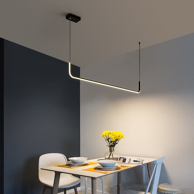 ChandelierDecor - Modern Minimalist LED Pendant Lamp Black Gold