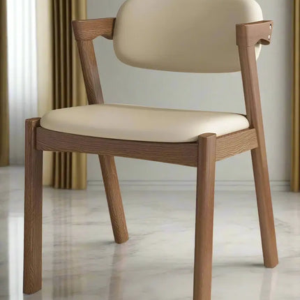 Walnut Wood Zig Zag Dining Chairs – Modern Design