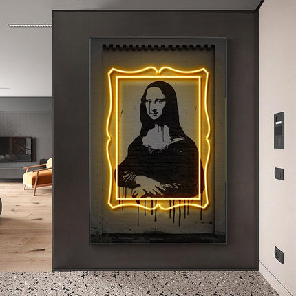 ChandelierDecor - Mona Lisa Neon Wall Art