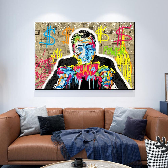 ChandelierDecor - Money Dollar Canvas Wall Art