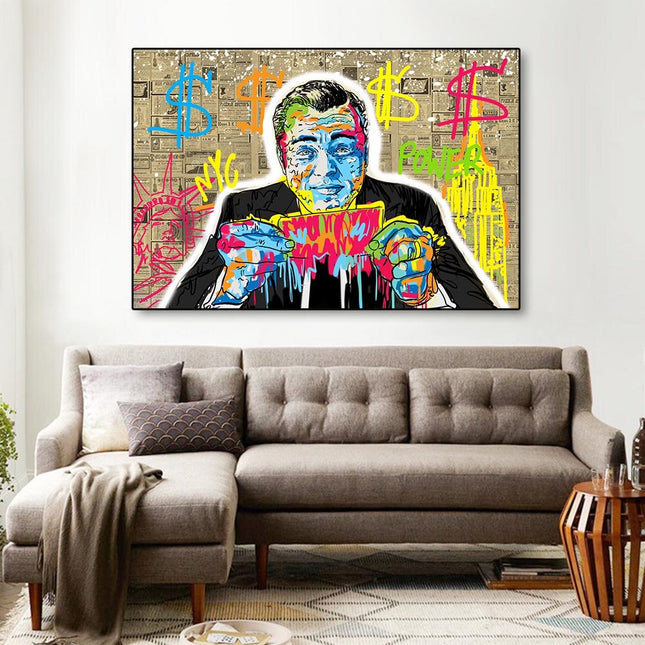 ChandelierDecor - Money Dollar Canvas Wall Art