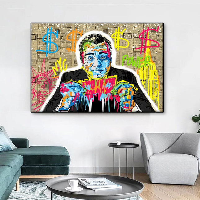 ChandelierDecor - Money Dollar Canvas Wall Art