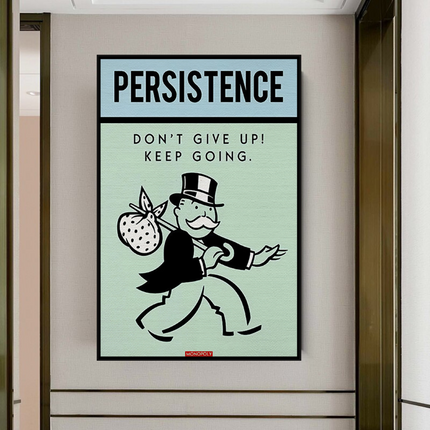 ChandelierDecor - Monopoly Canvas Wall Art - Don't Give Up