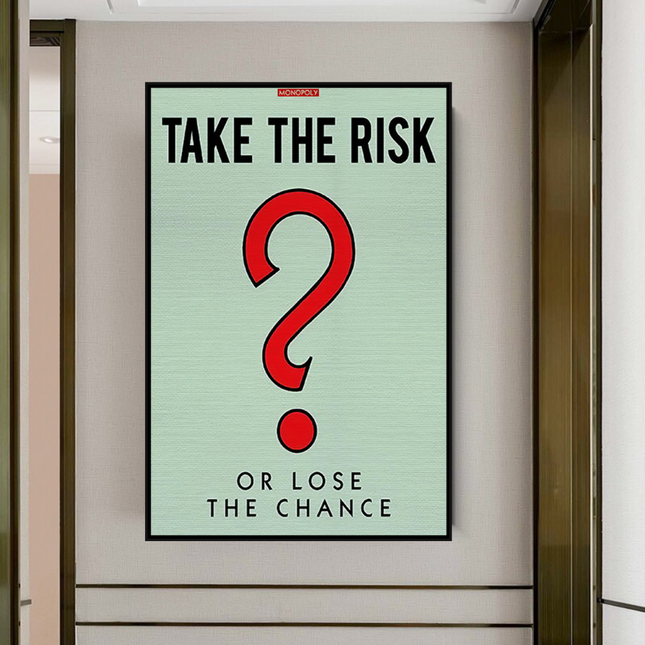 ChandelierDecor - Monopoly Canvas Wall Art: Take the Risk Design