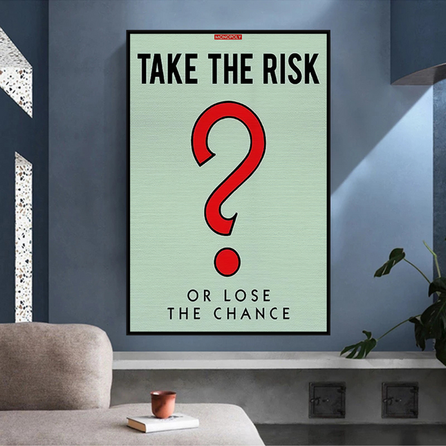 ChandelierDecor - Monopoly Canvas Wall Art: Take the Risk Design