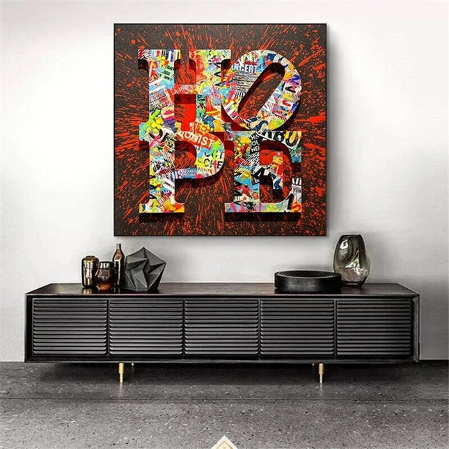 ChandelierDecor - Motivational Graffiti Art Print on Canvas - Street Art Home Decor