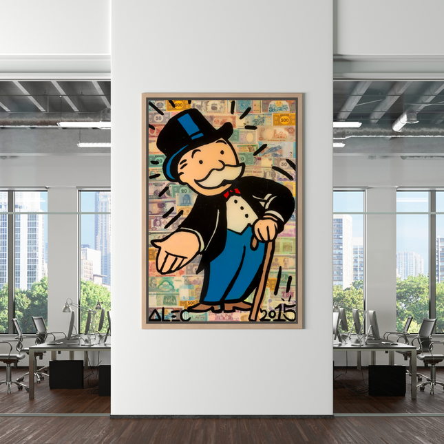 ChandelierDecor - Mr Monopoly Canvas Wall Art: Elevate Your Magician D√©cor