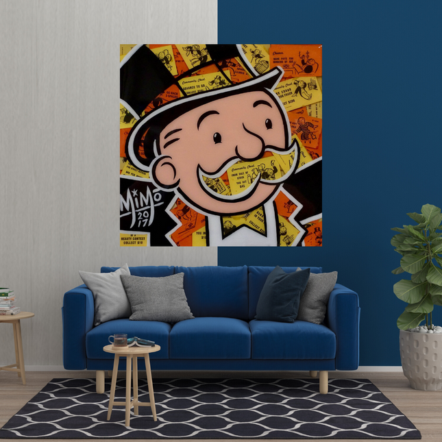 ChandelierDecor - Mr Monopoly Canvas Wall Art ‚Äì Premium and Eye-catching D√©cor