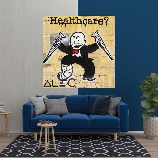ChandelierDecor - Mr Monopoly Canvas Wall Art: Transformative Healthcare