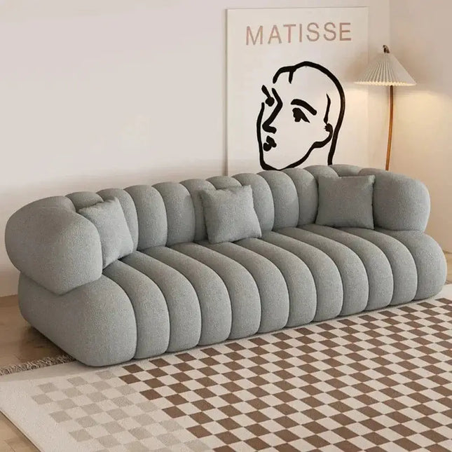 Linear Nordic Style Designer Sofa Set-Sofa Set