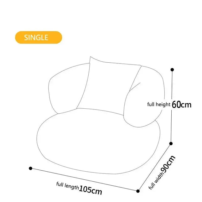 Linear Nordic Style Designer Sofa Set-Sofa Set