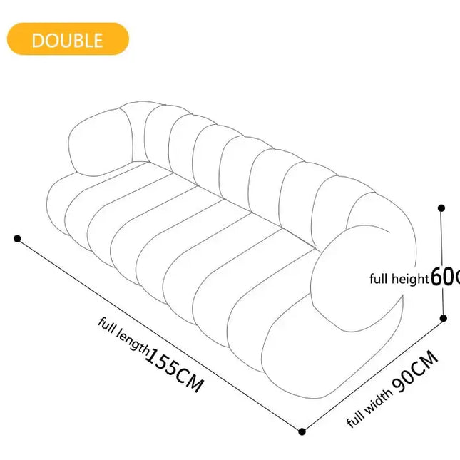Linear Nordic Style Designer Sofa Set-Sofa Set