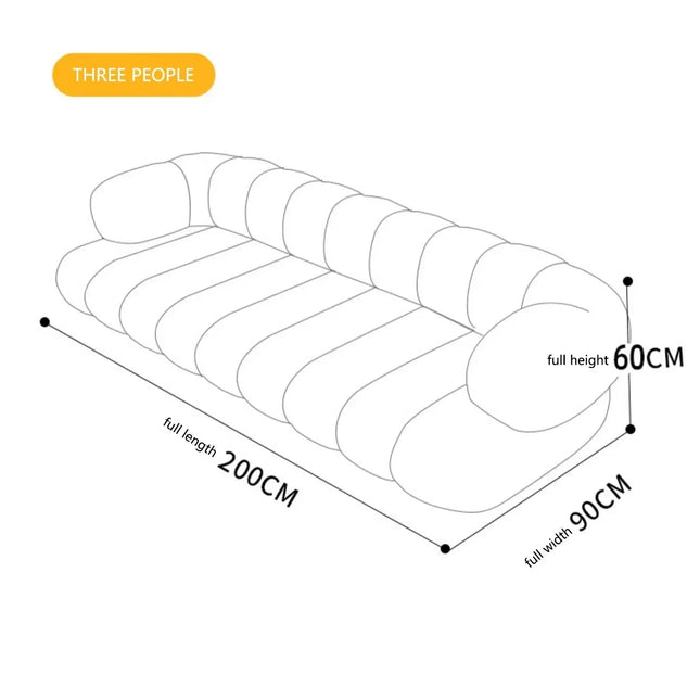 Linear Nordic Style Designer Sofa Set-Sofa Set