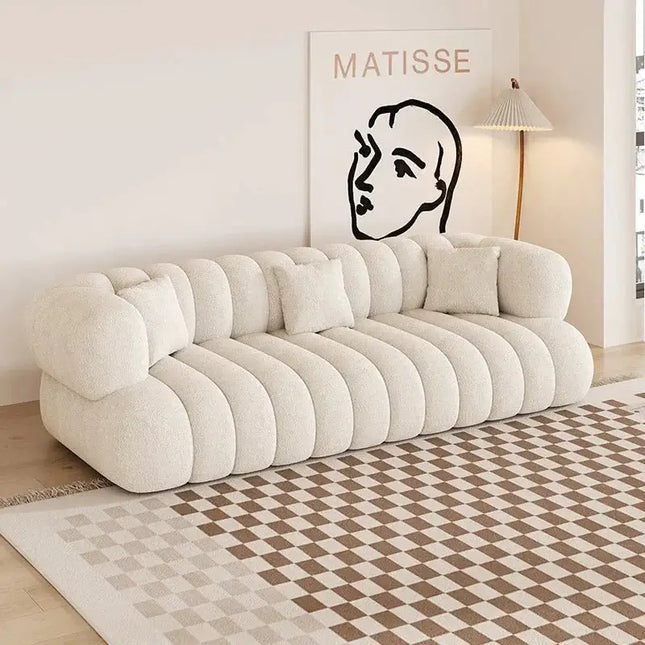 Linear Nordic Style Designer Sofa Set-Sofa Set