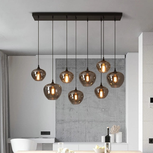 ChandelierDecor - Nordic Glass LED Pendant Lights: Stylish Illumination