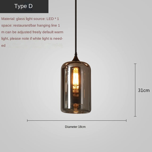 ChandelierDecor - Nordic Glass LED Pendant Lights: Stylish Illumination