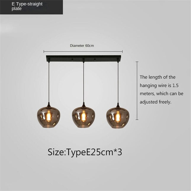 ChandelierDecor - Nordic Glass LED Pendant Lights: Stylish Illumination