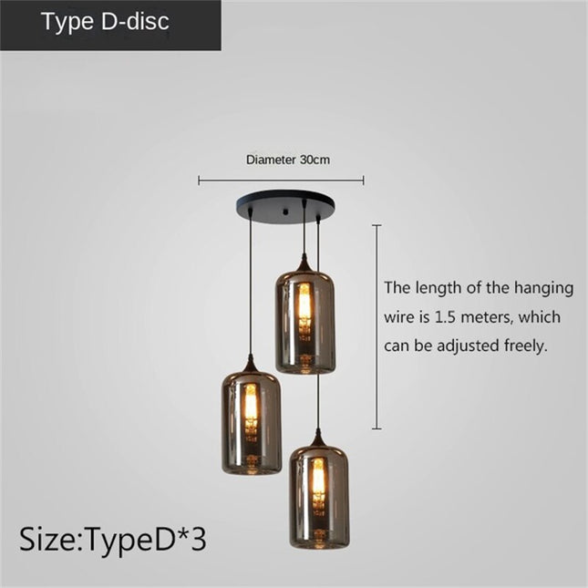 ChandelierDecor - Nordic Glass LED Pendant Lights: Stylish Illumination