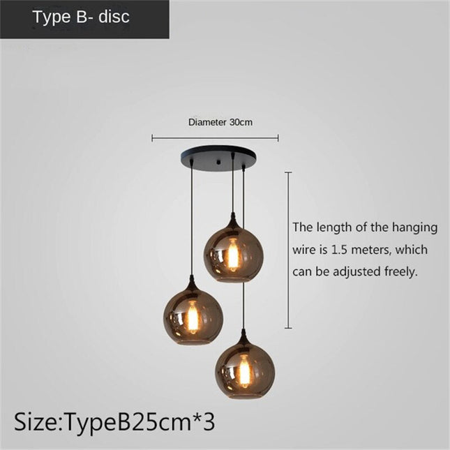 ChandelierDecor - Nordic Glass LED Pendant Lights: Stylish Illumination