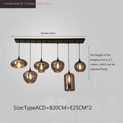 ChandelierDecor - Nordic Glass LED Pendant Lights: Stylish Illumination