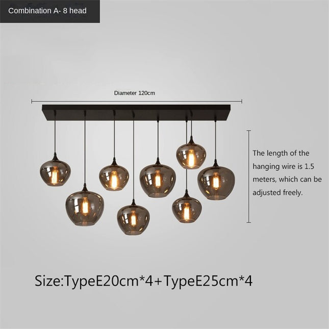 ChandelierDecor - Nordic Glass LED Pendant Lights: Stylish Illumination