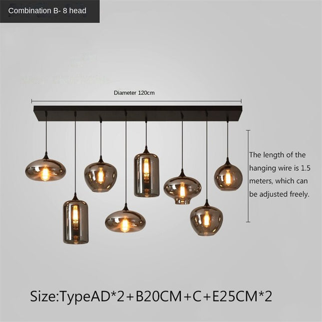 ChandelierDecor - Nordic Glass LED Pendant Lights: Stylish Illumination