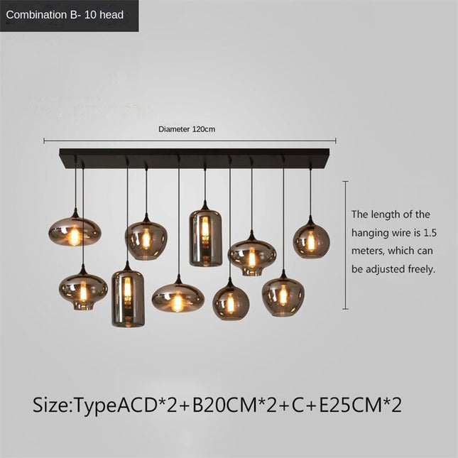 ChandelierDecor - Nordic Glass LED Pendant Lights: Stylish Illumination