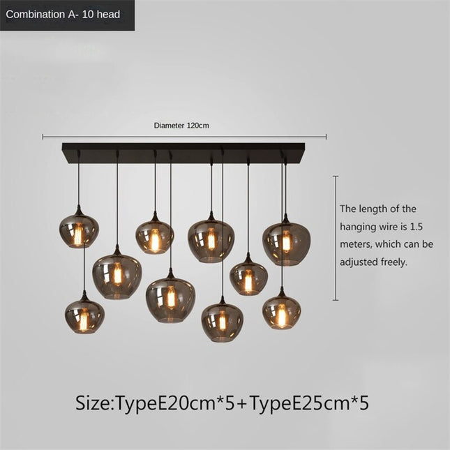 ChandelierDecor - Nordic Glass LED Pendant Lights: Stylish Illumination