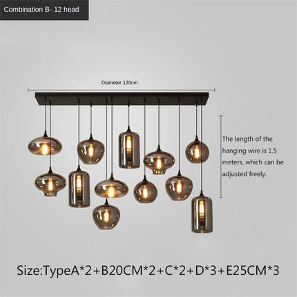 ChandelierDecor - Nordic Glass LED Pendant Lights: Stylish Illumination