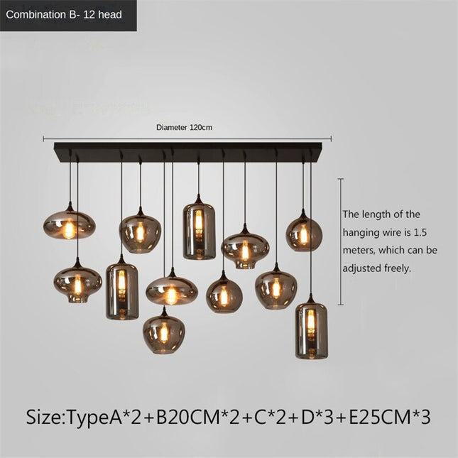 ChandelierDecor - Nordic Glass LED Pendant Lights: Stylish Illumination