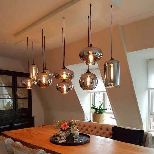 ChandelierDecor - Nordic Glass LED Pendant Lights: Stylish Illumination