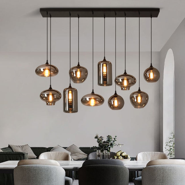 ChandelierDecor - Nordic Glass LED Pendant Lights: Stylish Illumination
