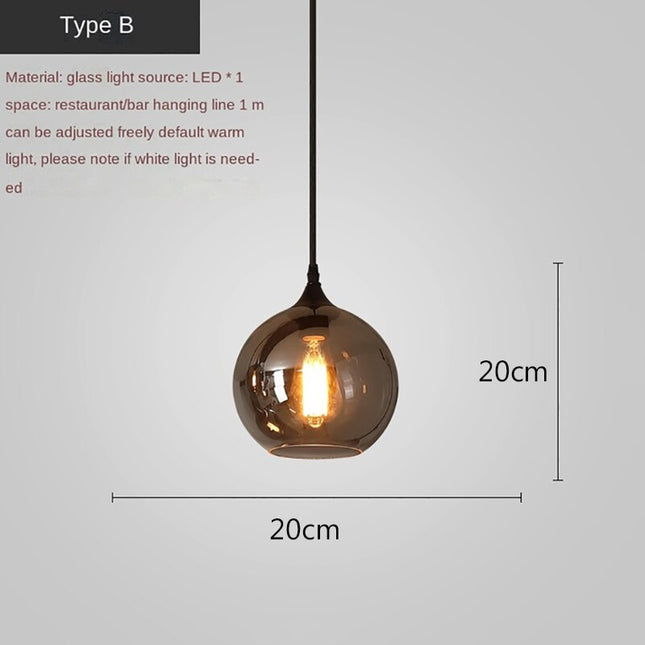 ChandelierDecor - Nordic Glass LED Pendant Lights: Stylish Illumination