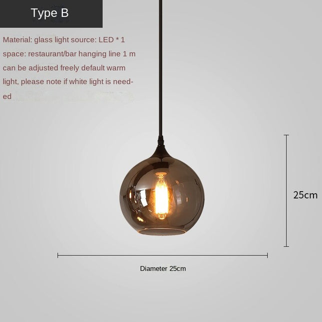 ChandelierDecor - Nordic Glass LED Pendant Lights: Stylish Illumination