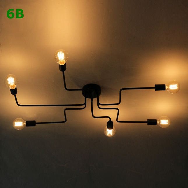 ChandelierDecor - Nordic Industrial Semi Flush Mount Ceiling Lamp
