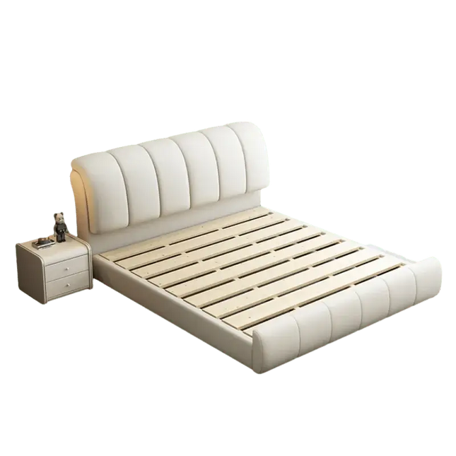 ChandelierDecor - Nordic Leather Bed Frame