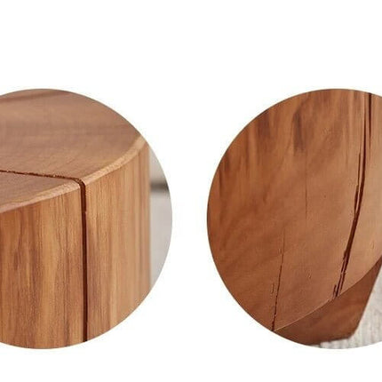 ChandelierDecor-Nordic Modern Round Coffee Table - Solid Wood