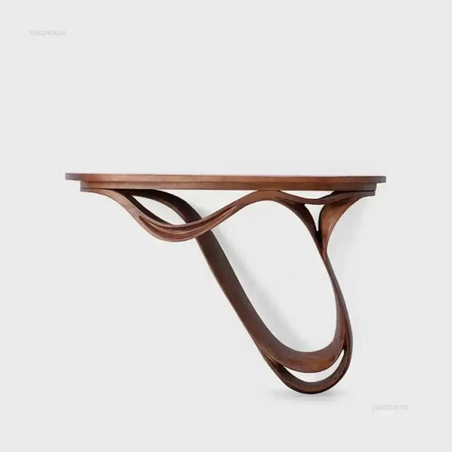ChandelierDecor-Oak Console Table