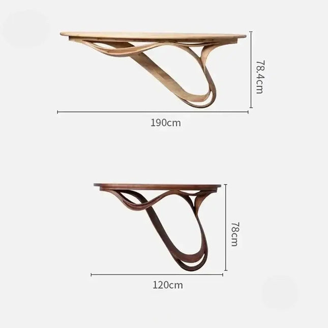 ChandelierDecor-Oak Console Table
