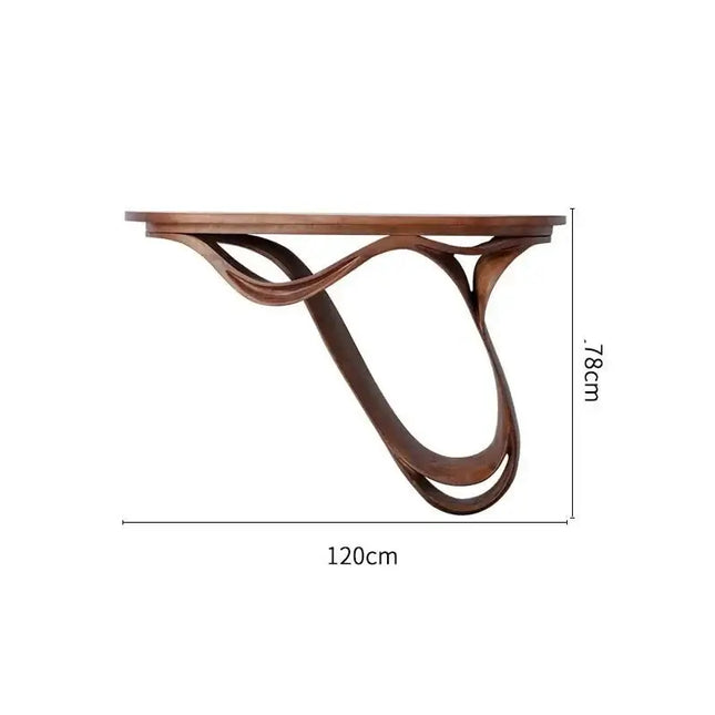 ChandelierDecor-Oak Console Table