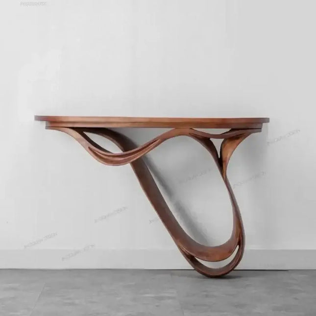 ChandelierDecor-Oak Console Table