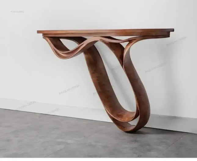 ChandelierDecor-Oak Console Table