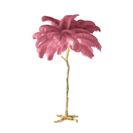 ChandelierDecor - Ostrich Feather Floor Lamp: Graceful Lighting Fixture