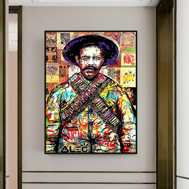 ChandelierDecor - Pancho Villa Canvas Wall Art: Mexican Revolution Tribute