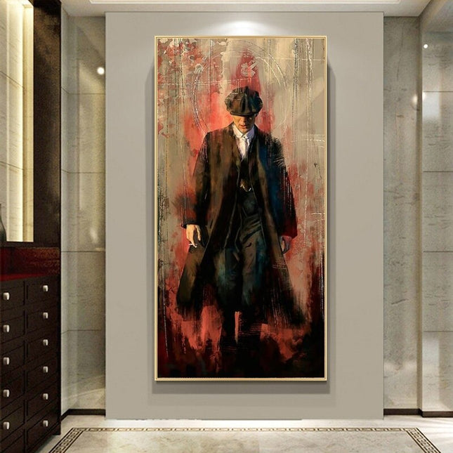 ChandelierDecor - Peaky Blinders Drama Tommy Shelby Canvas Wall Art